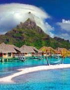 bora bora, island, caribbean